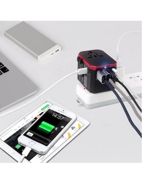 Multicontacto Ventdepot Travelxpertred de 4 contactos