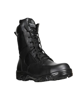 Bota industrial Edubto de cuero y tela