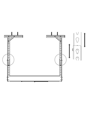 Estante de acero Gsi Storage Solutions Overhead Rack