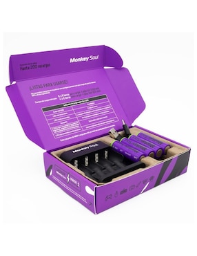 Cargador de pilas Monkey Soul de 5 W Usb tipo C