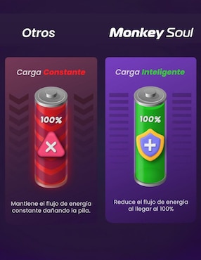 Cargador de pilas monkey soul de 5 w usb tipo c