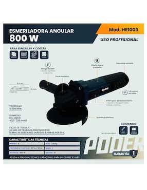 Rotomartillo y esmeril Igoto HE1002 + HE1003 850 W