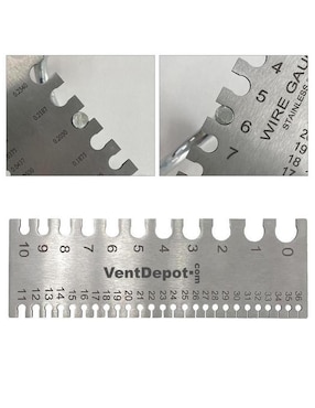 Calibrador de acero inoxidable Ventdepot