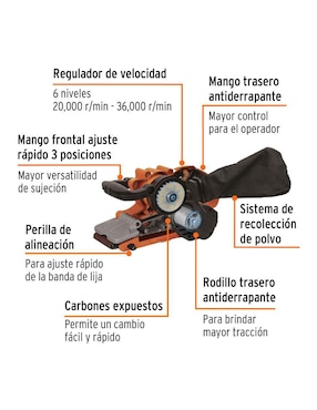 Lijadora banda Truper 1000 w