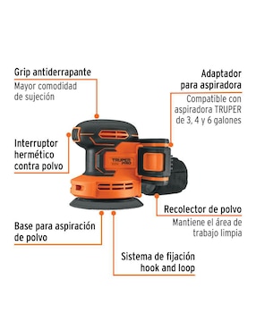 Lijadora orbital Truper 240 W