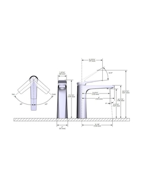 Llave mezcladora para lavabo Moen