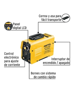Soldadora Pretul Inver Bivoltaje 130 A