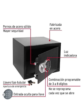 Caja fuerte eléctrica Truper
