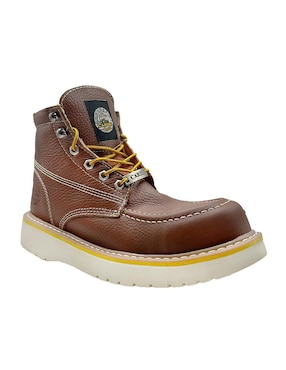 Bota Caribu de cuero y piel