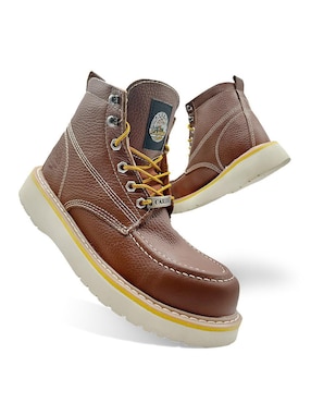 Bota Caribu de cuero y piel