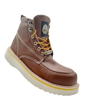 Bota Caribu de cuero y piel