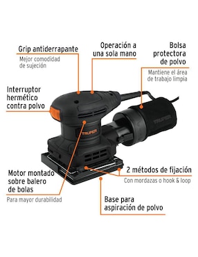 Lijadora orbital Truper 300 W
