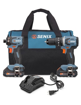 Set taladro atornillador inalámbrico Senix S2K2B2-02 de 100 - 240 V
