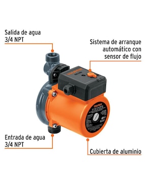 Bomba de agua doméstica Truper 1/3 HP