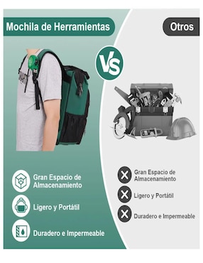 Mochila de herramientas Lab.g 12 compartimentos