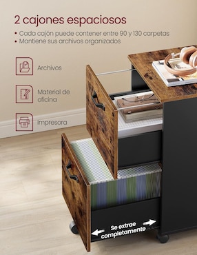 Gabinete armable Karsen Songmics Home de madera con metal