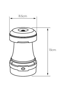Linterna de mano Tecnolite 3SOLLED25VCD65N Camper