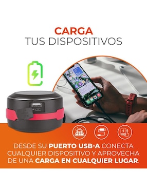 Linterna de mano Tecnolite 3SOLLED25VCD65N Camper