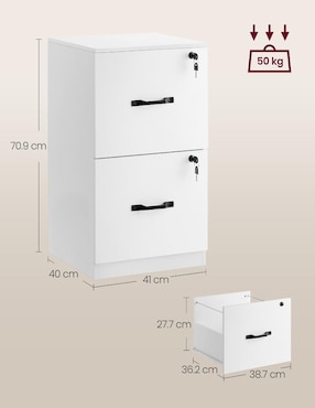 Gabinete armable Karsen Songmics Home de madera con metal