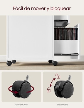 Gabinete armable Bostor Songmics Home de aglomerado y MDF