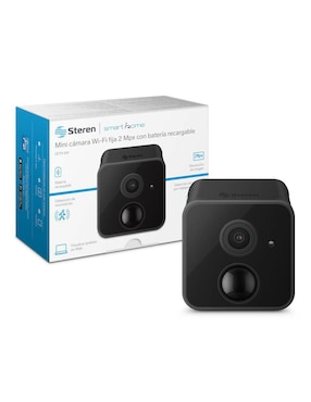 Cámara individual de seguridad Steren inalámbrica Full HD 47° a 100° con capacidad para grabar visión nocturna para interior