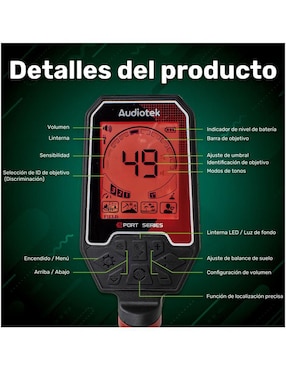 Detector de metales Audiotek