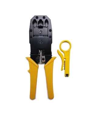 Pinza ponchadora Xcase Bosi para RJ45 y RJ11 con pelador