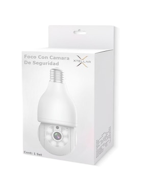 Cámara individual de seguridad Xtellar inalámbrica Full HD 360° con capacidad para grabar visión nocturna para interior