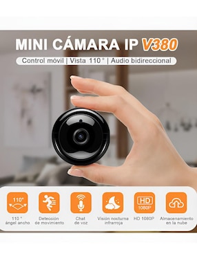 Cámara individual de seguridad Xtellar inalámbrica Full HD 110° con capacidad para grabar visión nocturna para interior