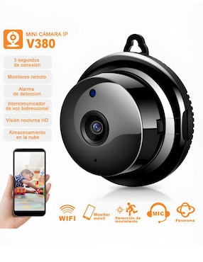 Cámara individual de seguridad Xtellar inalámbrica Full HD 110° con capacidad para grabar visión nocturna para interior