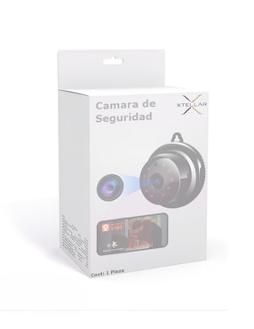 Cámara individual de seguridad Xtellar inalámbrica Full HD 110° con capacidad para grabar visión nocturna para interior