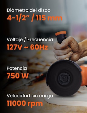 Amoladora Daewoo daag115-75b de 127 v