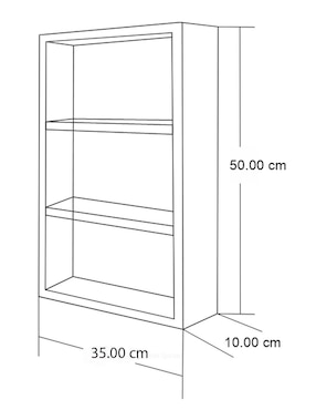 Botiquín repisa Anisa Knot Studio de MDF