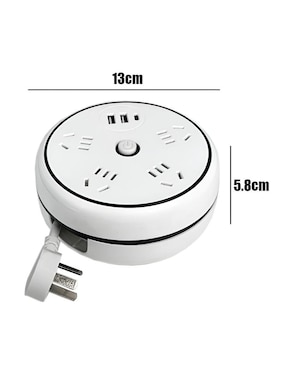 Multicontacto Xtellar de 4 contactos y 2 puertos USB