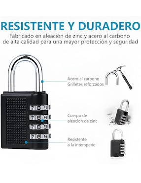Candado de alta seguridad de combinación Xtellar