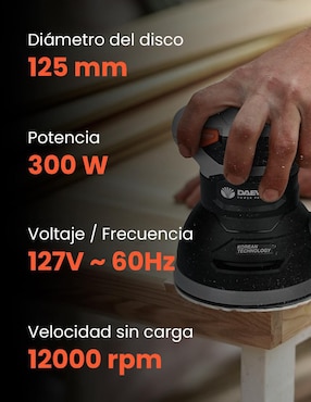 Lijadora orbital roto orbital Daewoo 300 w