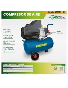 Compresor 24 l Igoto 2 1/2 hp