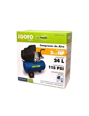 Compresor 24 l Igoto 2 1/2 hp