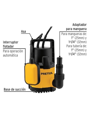 Bomba de agua sumergible Pretul 1/2 HP