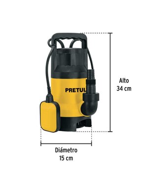 Bomba de agua sumergible Pretul 1 1/2 HP