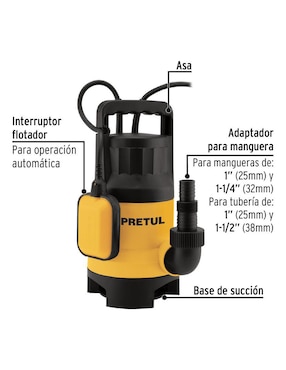 Bomba de agua sumergible Pretul 1 HP