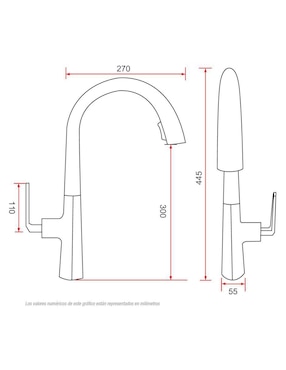 Llave mezcladora para cocina Fonnt