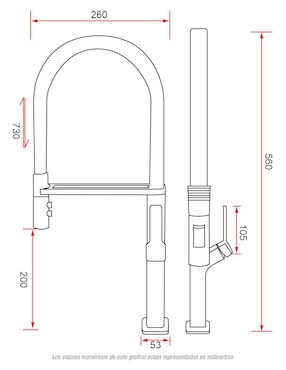 Llave mezcladora para cocina Fonnt