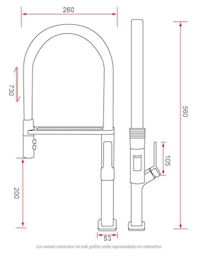 Llave mezcladora para cocina Fonnt