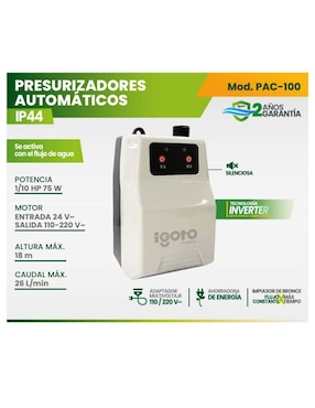 Bomba presurizadora Igoto de 110 - 220 V
