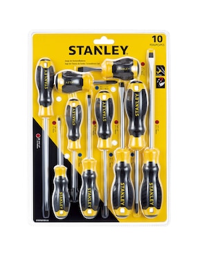 Set de desarmadores Stanley STMT60100-LA 10 piezas