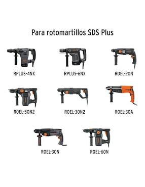 Juego brocas para concreto Truper con 15 piezas