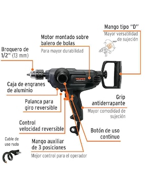 Taladro Truper 16714 de 127 V