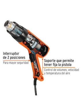 Pistola de calor Truper de 1500 W PISCA-A2