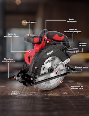 Sierra circular Energizer EZLCS165-CB4
